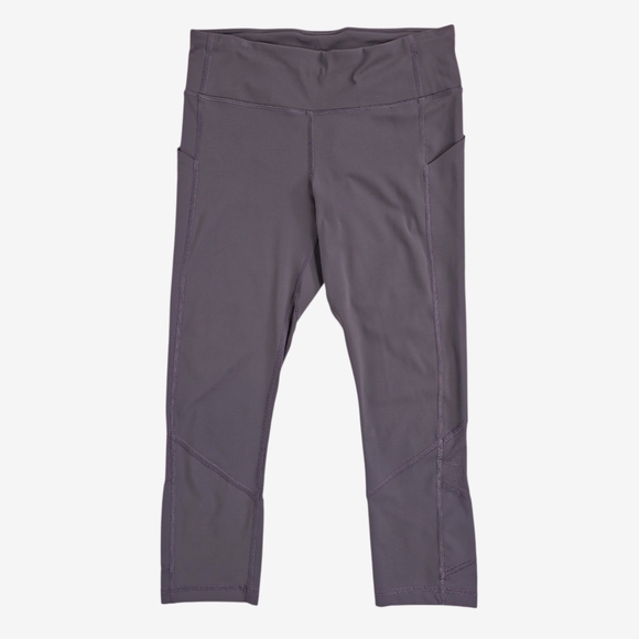 Lululemon Pace Rival Crop 22” Leggings Size 6 Moonphase Gray Purple Capri - Picture 1 of 9